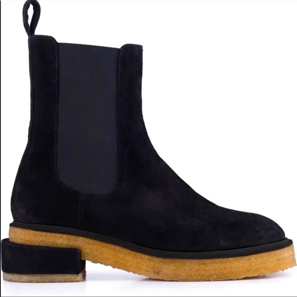FRAME Platform Le Canon Cork-Inspired Platform Chelsea Boots Black EUR 40 - Picture 1 of 14